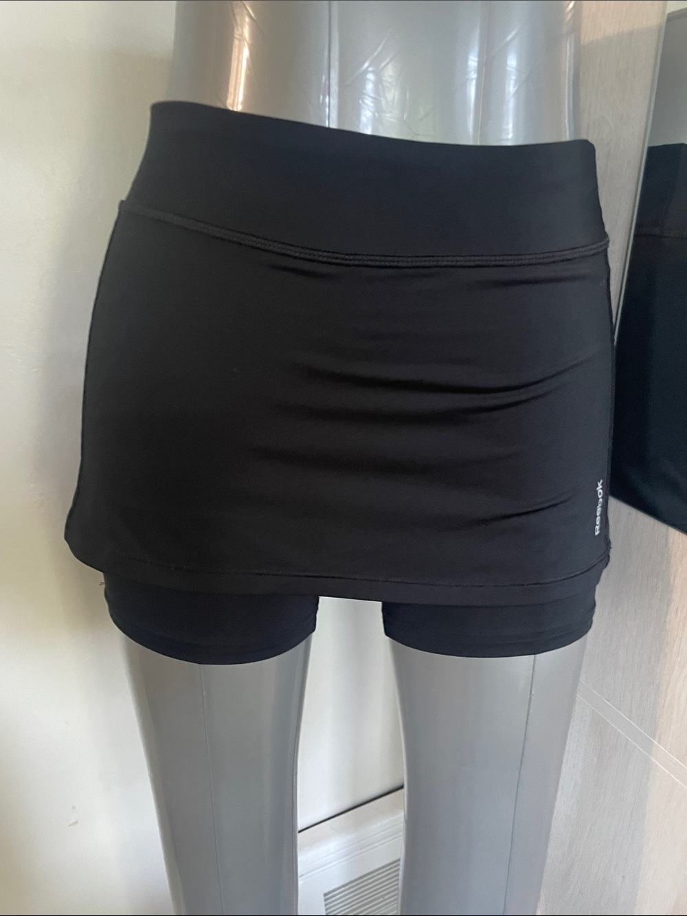Reebok Black PlayDry Athletic Skort with Built-In Shorts